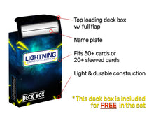 Load image into Gallery viewer, Lightning Card Collectino deck box
