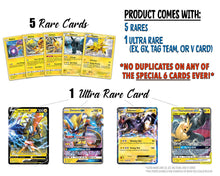 Load image into Gallery viewer, Pokemon Electric Collection - 50 Pokemon Cards Plus 5 Rare Electric Pokemon and 1 Electric Ultra-Rare Card
